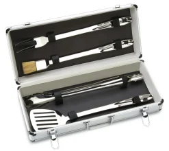 All-Clad BBQ Tool Set With Case, 4 Piece Stainless Steel Grill Tool Set