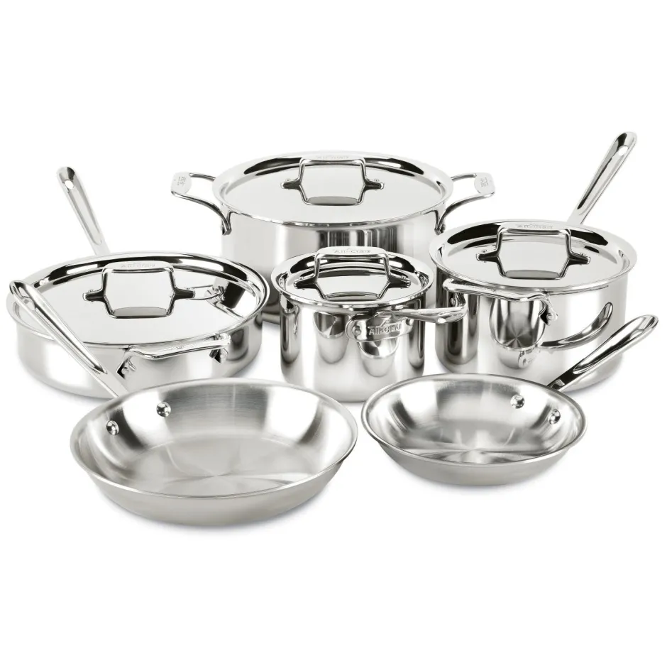All-Clad D5 - 5-ply Bonded Stainless Steel Cookware Set |