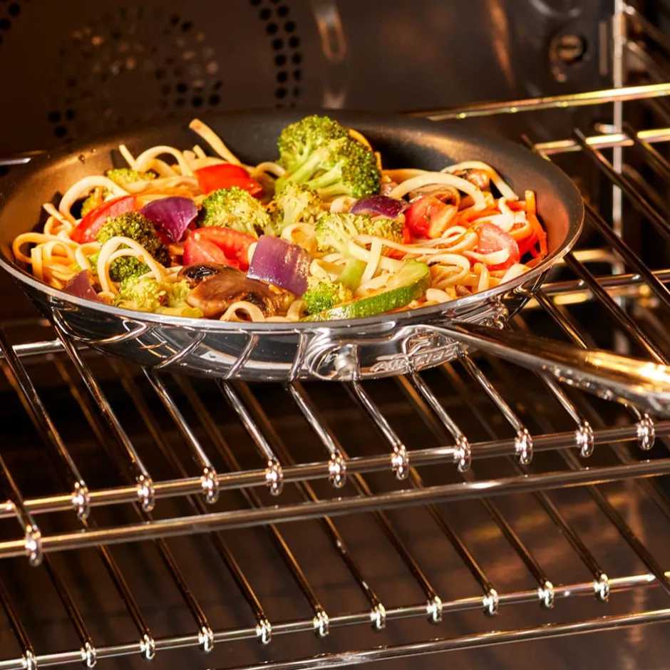 All-Clad D5 Polished Pro Nonstick 5-ply Bonded Cookware, Fry Pan, 8 inch