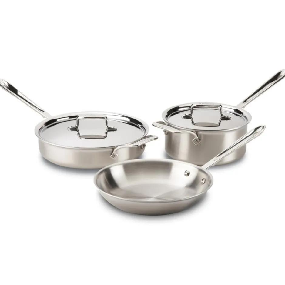 All-Clad D5 Stainless 5 Piece Cookware Set | 5 Piece Pan Set |