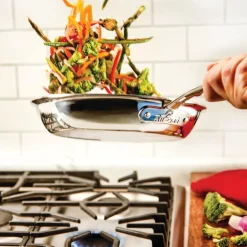 All-Clad D3 Stainless Everyday, 3 Piece Pots and Pans Cookware Set