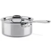 All-Clad D3 Stainless Everyday 3-ply Bonded Cookware, Sauce Pan with lid, 3 quart