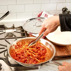 All-Clad D3 Stainless Everyday 3-ply Bonded Cookware, Fry Pan Set, 10.5 and 12.5 inch