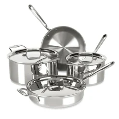 All-Clad D5 Stainless 5-ply 7 Piece Stainless Steel Cookware Set |