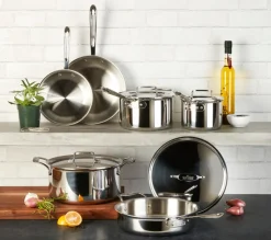 All-Clad D5 Stainless 5-ply 7 Piece Stainless Steel Cookware Set |