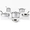 All-Clad D3 Stainless 3-ply Bonded Cookware Set, 10 piece Set