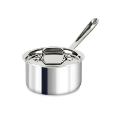 All-Clad D3 Stainless 3-ply Bonded Cookware, Sauce Pan with lid, 1.5 quart