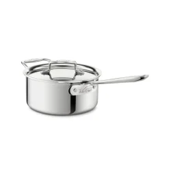 All-Clad D5 Stainless Polished 3 Quart Sauce Pan | 3 Qt Pan |