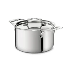 All-Clad D5 Stainless Polished 5-ply Stock Pot 4 Quart |