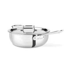 All-Clad D5 Stainless Polished 5-ply Bonded Cookware | 4 Quart Pot |