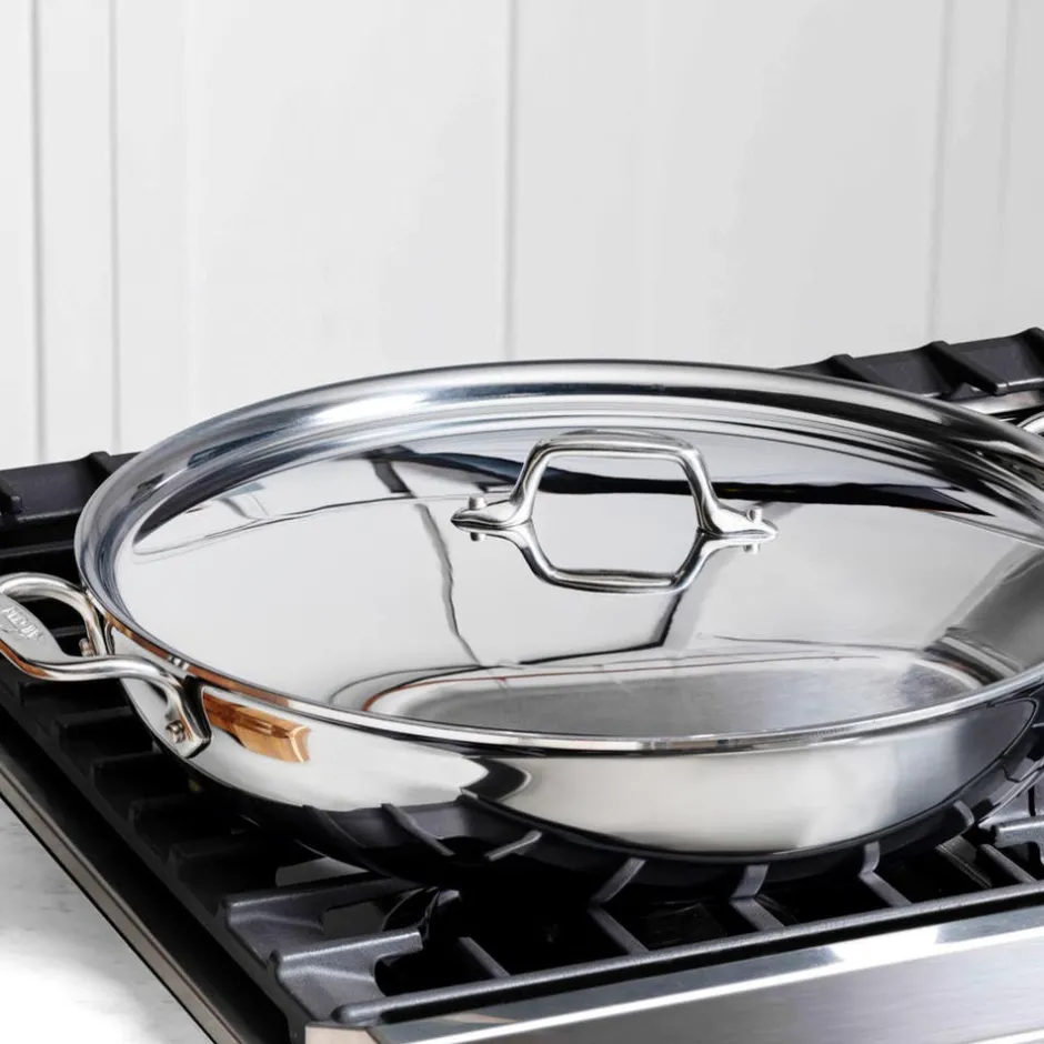 All-Clad D3 Stainless Sunday Supper Pan with Lid, 7 quart |
