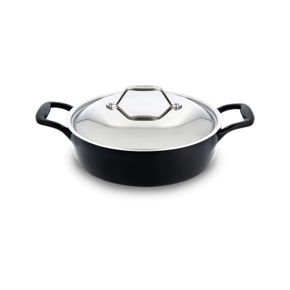 All-Clad Enameled Cast Iron, Braiser with Lid, 4 quart