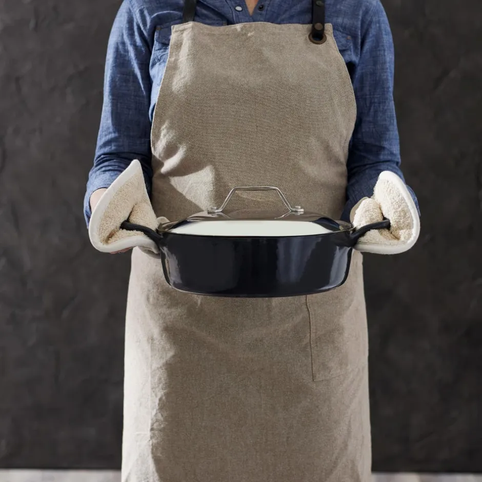 All-Clad Enameled Cast Iron, Braiser with Lid, 4 quart