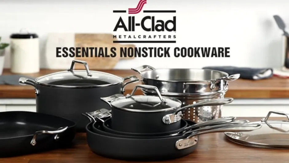 All-Clad Essentials Nonstick Fry Pan and Sauce Pan Set I