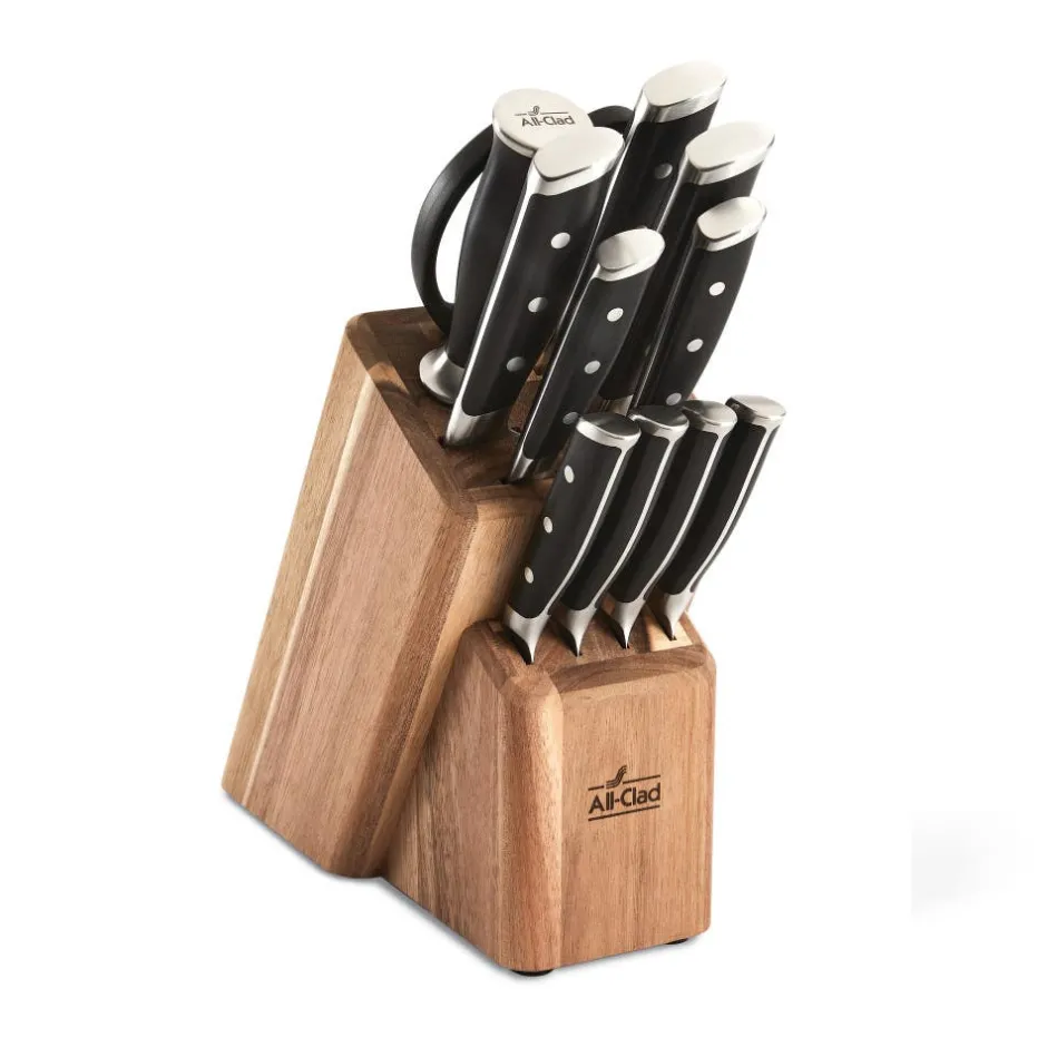 All-Clad Forged Knives | Knife Block Set | 12 pc Knife Set |