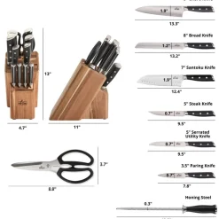 All-Clad Forged Knives | Knife Block Set | 12 pc Knife Set |