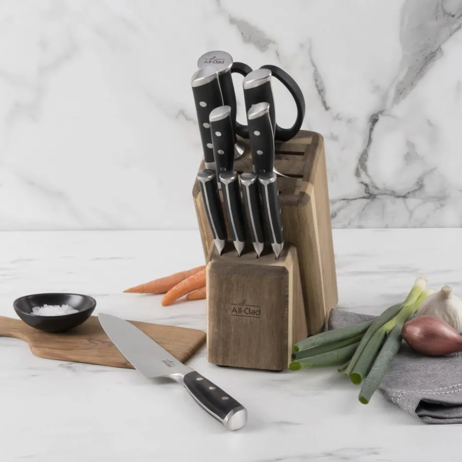 All-Clad Forged Knives | Knife Block Set | 12 pc Knife Set |