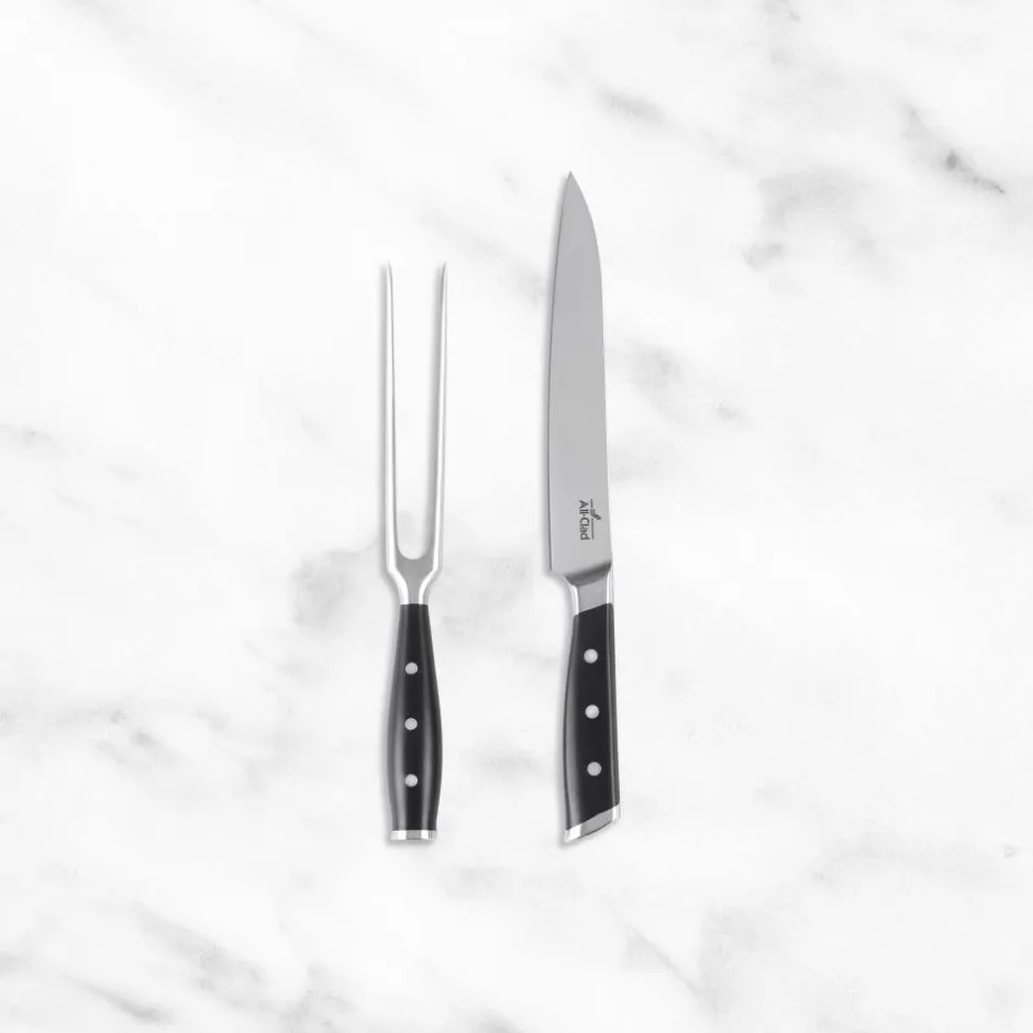 All-Clad Forged Knives Carving Set, 8 inch Knife & 6 inch Fork |