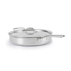 All-Clad G5® Graphite Core Stainless Steel 5-ply Bonded Cookware, Sauté Pan with Lid, 6 quart