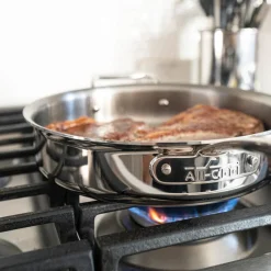 All-Clad G5® Graphite Core Stainless Steel Sauté Pan with Lid, 3 quart |