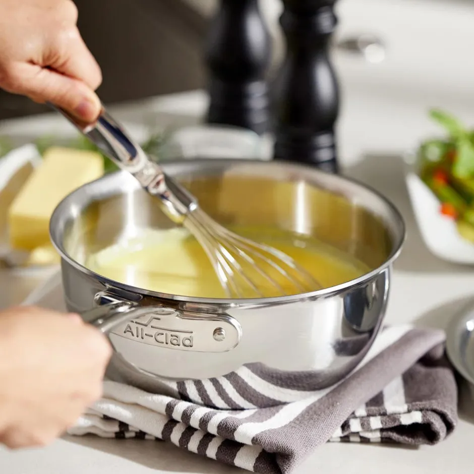 All-Clad G5® Graphite Core Stainless Steel 5-ply Bonded Cookware, Sauté Pan with Lid, 6 quart