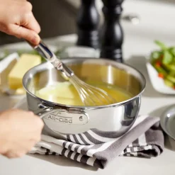 All-Clad G5® Graphite Core Stainless Steel Saucier with Lid, 2.5 quart |