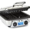 All-Clad Gourmet Stainless Steel Digital Waffle Maker with Removable Plates; 4 slice
