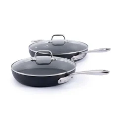All-Clad HA1 Expert Cookware, Nonstick 2 Piece Fry Set with Lids, 10 & 12 inch