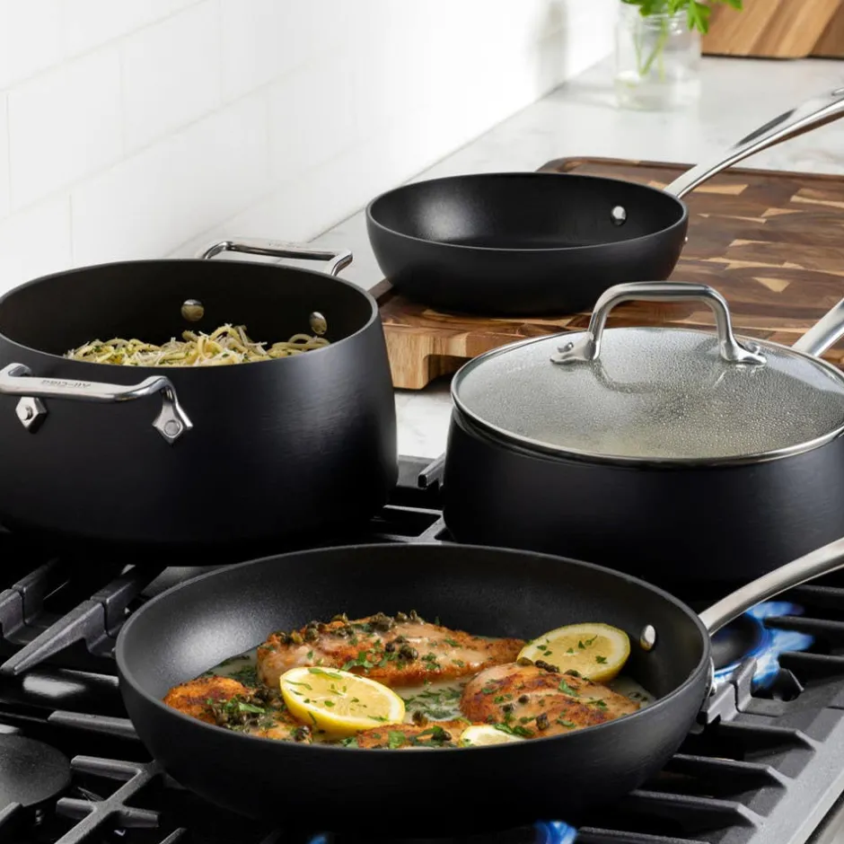 All-Clad HA1 Expert Nonstick Cookware Set, 7 Piece