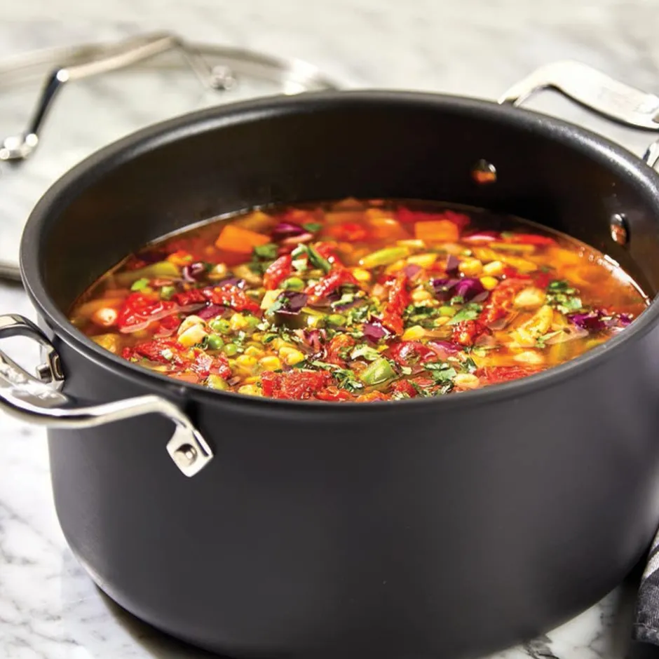 All-Clad Hard Anodized Nonstick Cookware Set, 12 piece Set