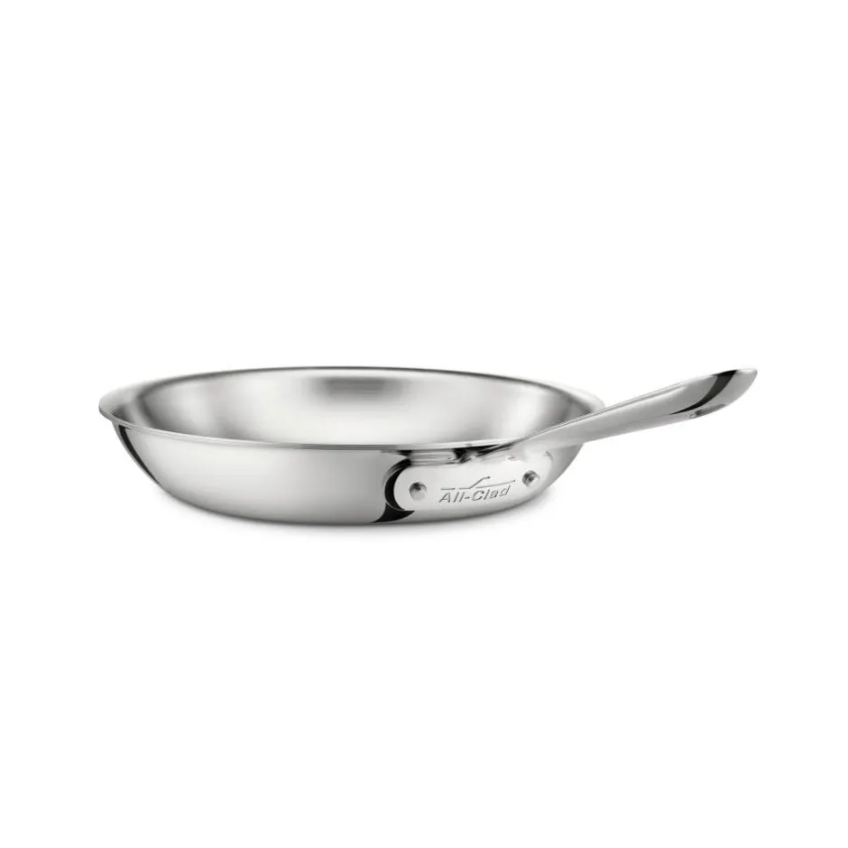 All-Clad 8-Inch Fry Pan / D5 Polished Stainless Steel Compact Cooking