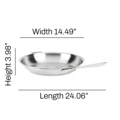 All-Clad 14-Inch Fry Pan / D5 Polished Stainless Steel Perfection