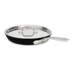 All-Clad 10-Inch Fry Pan with Lid / NS Pro, Nonstick Cooking