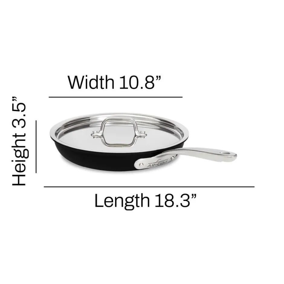 All-Clad 10-Inch Fry Pan with Lid / NS Pro, Nonstick Cooking