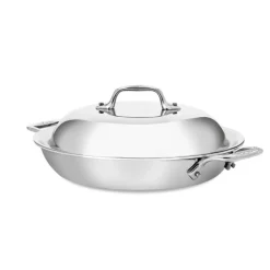 All-Clad 10.5-Inch Sear and Serve Skillet / D3 Stainless Steel Perfection