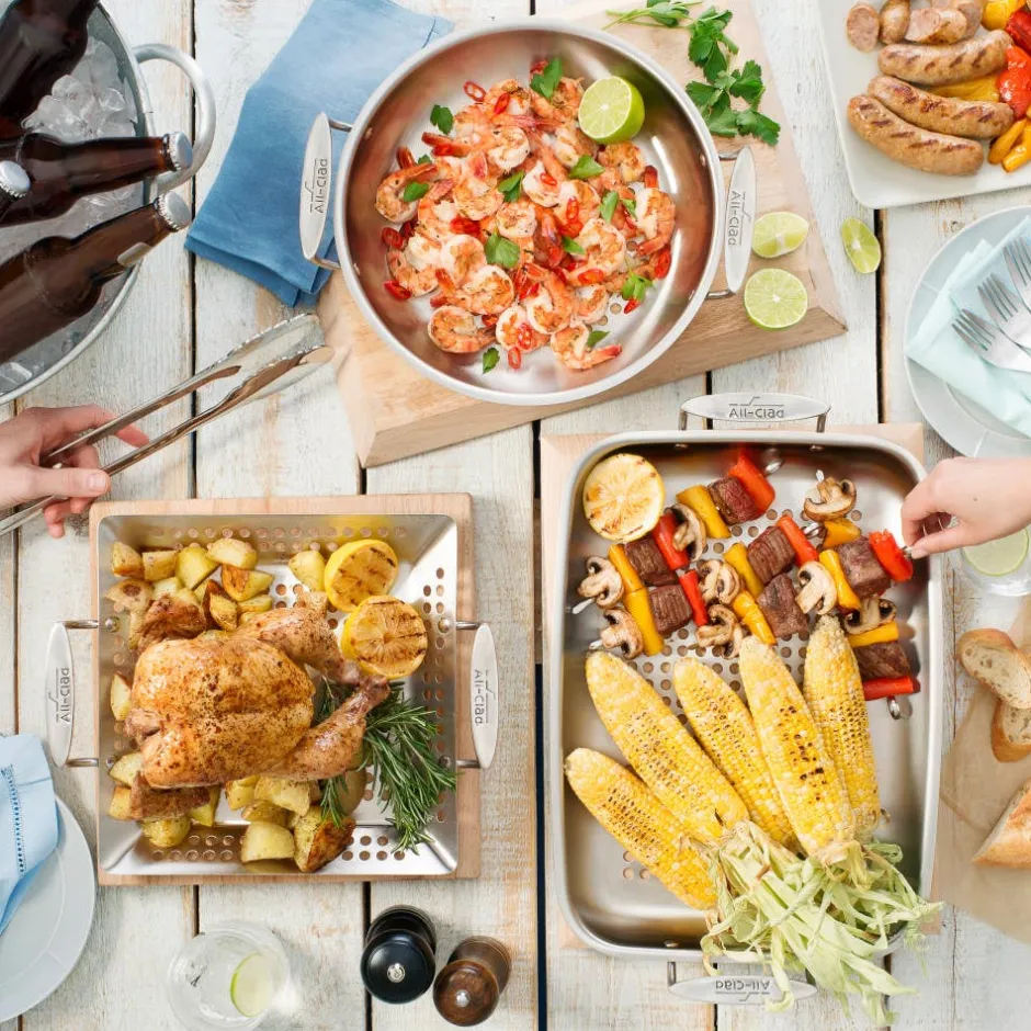 All-Clad 11-Inch Stainless Steel Round Basket / BBQ Perfection by
