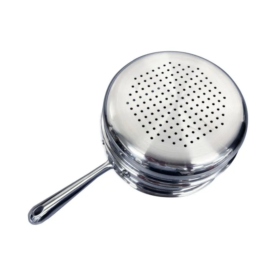 All-Clad 8-Inch Steamer Insert / Universal Fit for Perfect Steaming