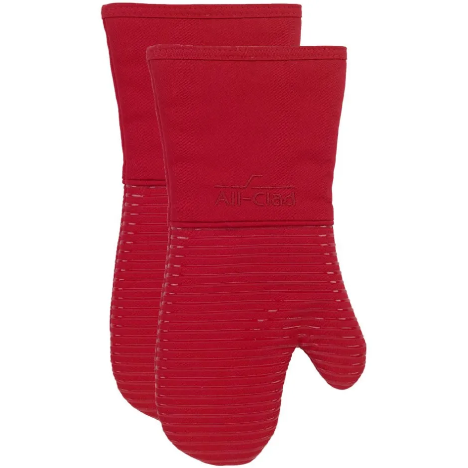 All-Clad 2-Pack Chilli Red Oven Mitt Set / Reliable Heat Protection