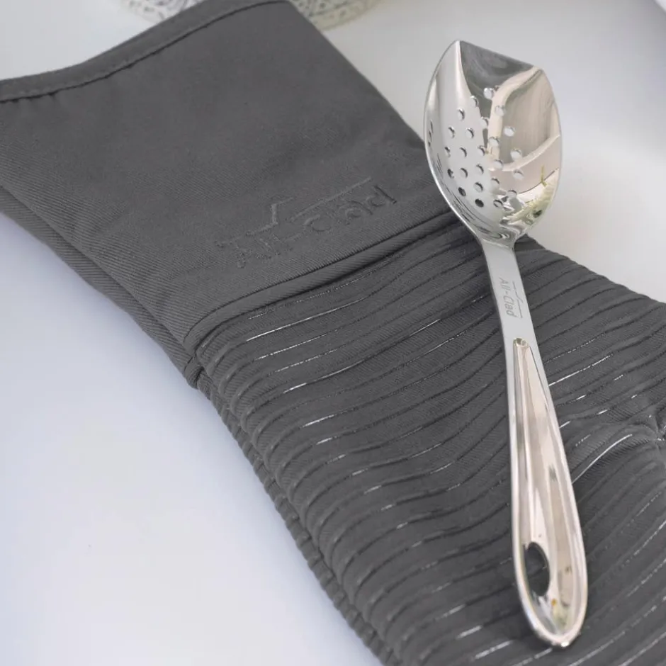 All-Clad 2-Pack Pewter Grey Oven Mitt Set / Classic Elegance Meets Heat Protection