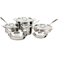 All-Clad 10 Piece 5 Ply Stainless Steel Cookware Set |