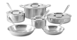 All-Clad 10-Piece BD5 Stainlees Steel Cookware Set I
