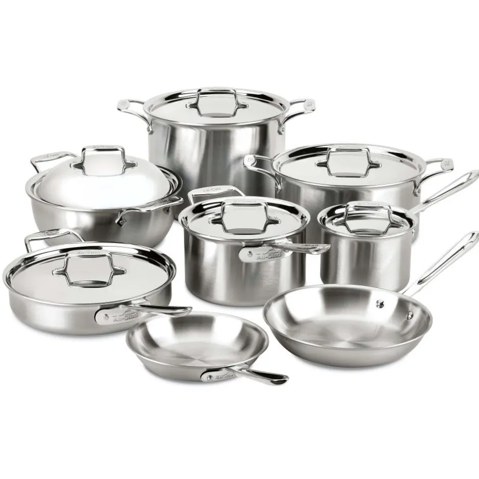 All-Clad 14-Piece BD5 Stainless Steel Cookware Set I
