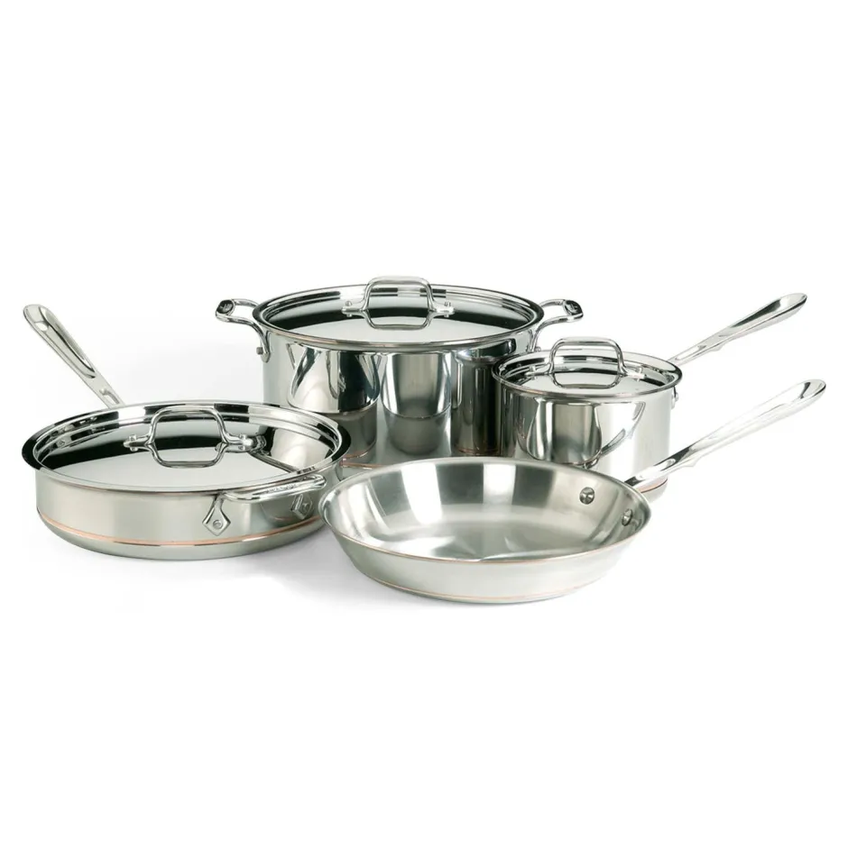 All-Clad 7 Piece Copper Core Cookware Set I