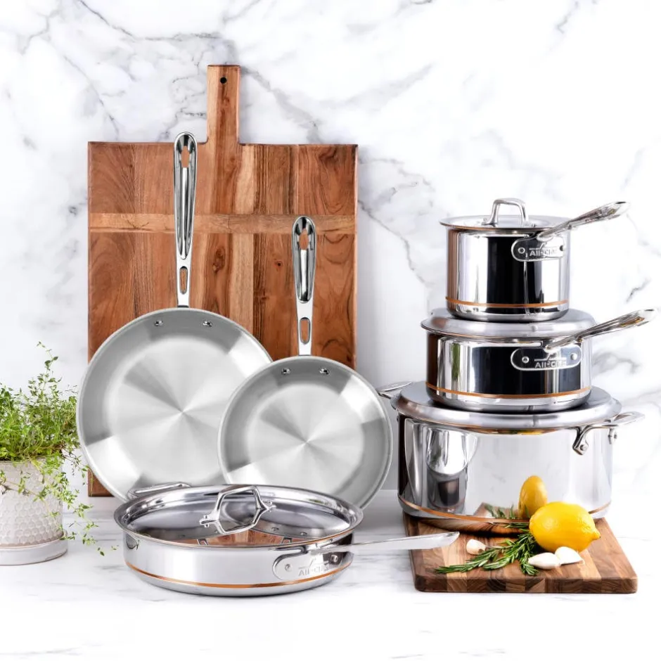 All-Clad 7 Piece Copper Core Cookware Set I