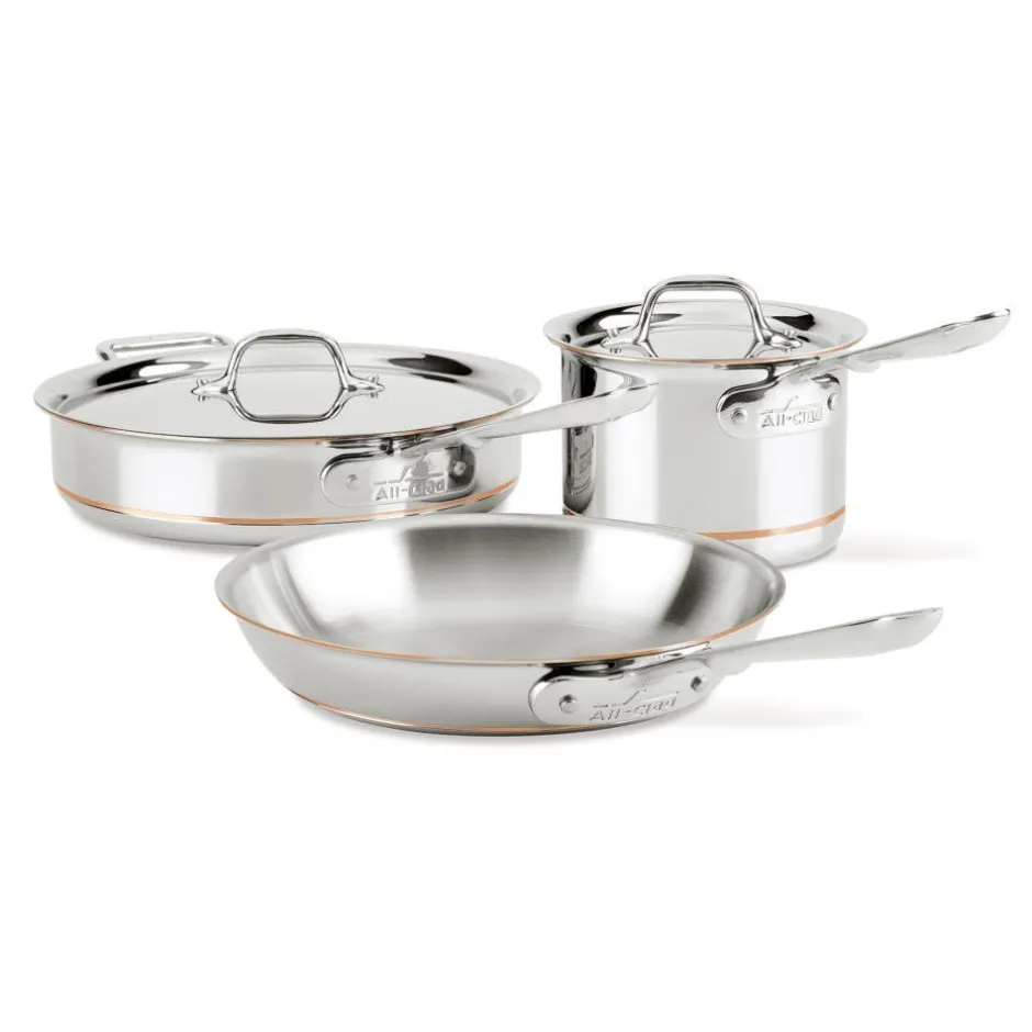 All-Clad 5-Piece Copper Core Cookware Set / Premium Cooking Experience