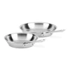 All-Clad 2-Piece Deep Skillet Set / D5 Polished Stainless (8.5-inch and 10.5-inch)
