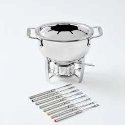 All-Clad 12-Piece Fondue Set, Stainless Steel Fondue Pot I