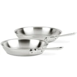 All-Clad 2-Piece Fry Pan Set / D3 Stainless Steel (10-inch and 12-inch)