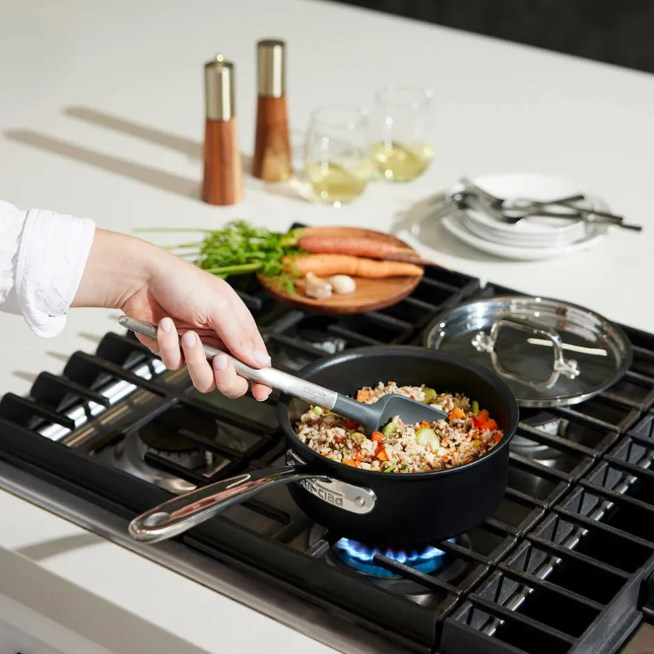 All-Clad 3-Piece Nonstick Cookware Set / Compact Cooking by NS Pro