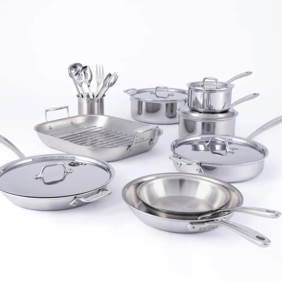 All-Clad 20-Piece Stainless Steel Cookware Set | D3 Cookware Set